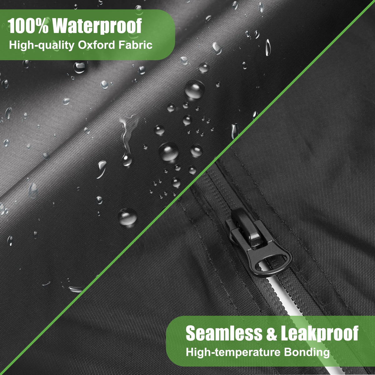 10l0l golf cart cover material closeup highlights tear resistance and UV protection