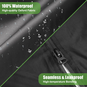 10l0l golf cart cover material closeup highlights tear resistance and UV protection
