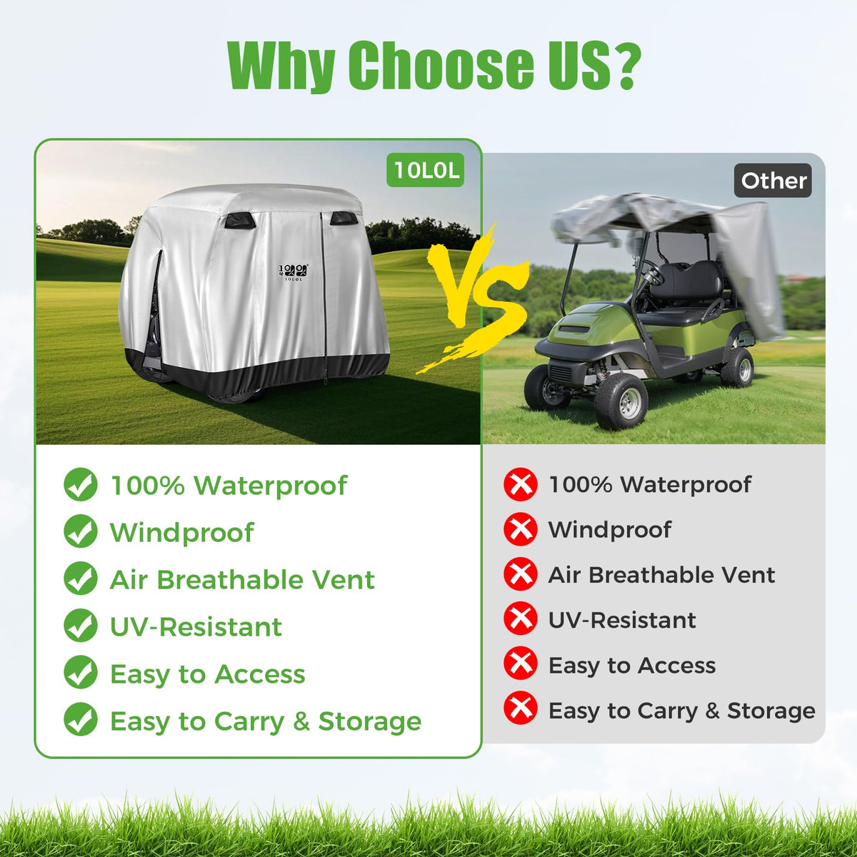 10L0L 400D polyester with UV coating resists sun damage