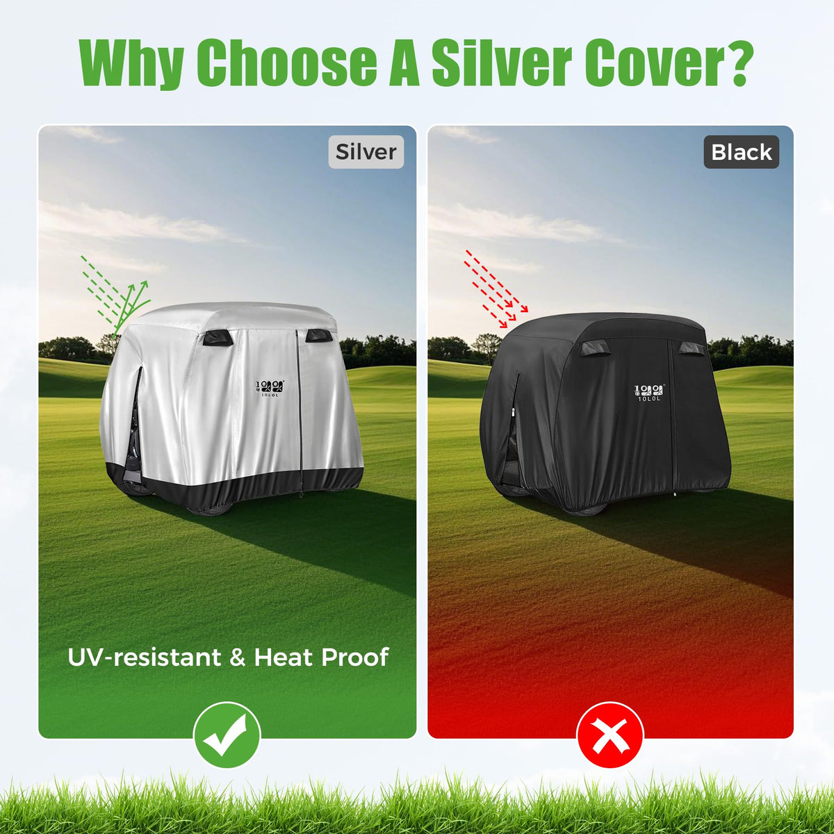 10L0L cover wind buckle strap keeps the cover secure in wind