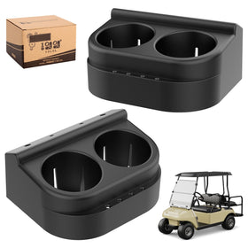10L0L golf cart cup holder two-pack top view for Club Car DS