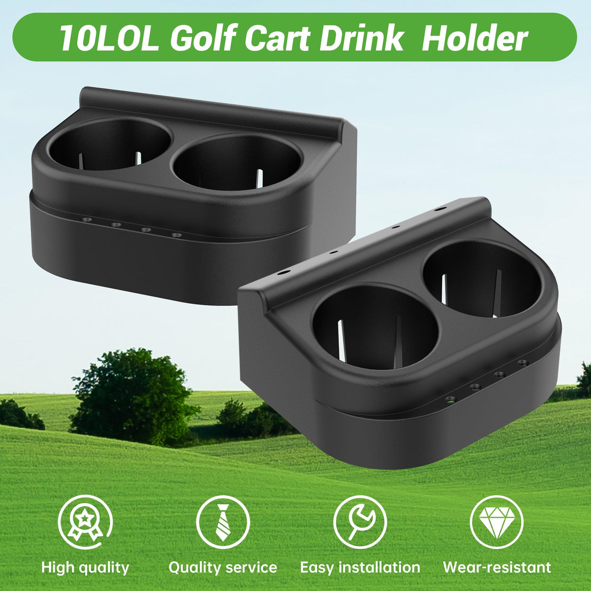 10L0L two-pack for multi-vehicle setup provides stable beverage support