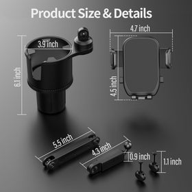 10L0L golf cart cup holder accommodates beverages up to 40 oz.