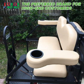 Installed in arm rests, 10L0L cup inserts provide convenient cup holding