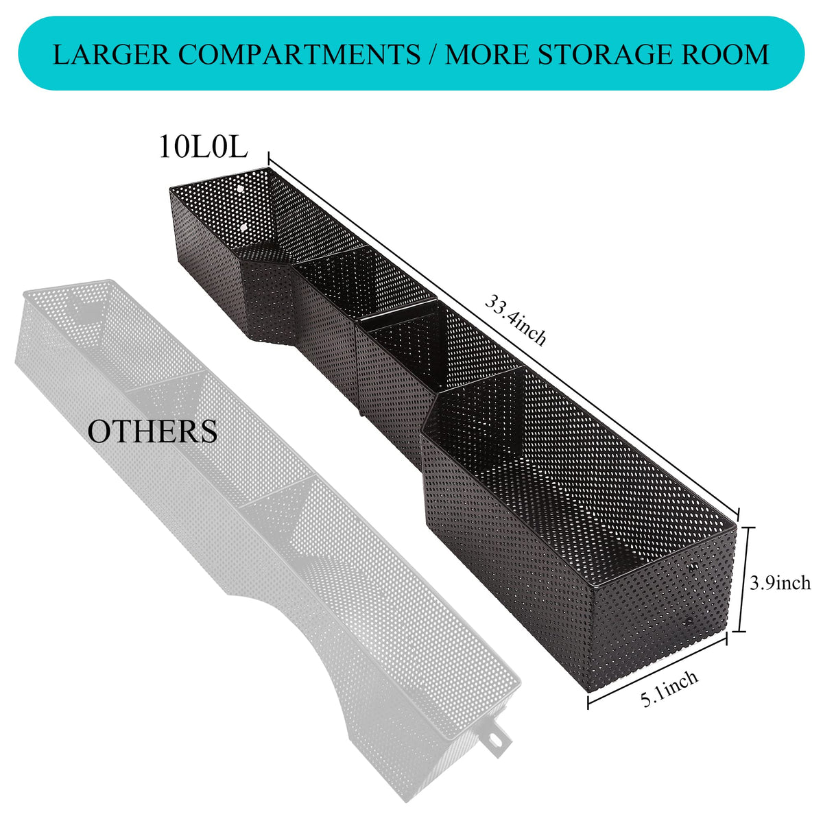 10L0L dash storage tray mounts easily on Club Car dash