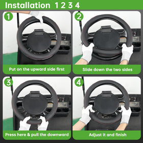 10L0L golf cart decor adds stylish cockpit enhancement.