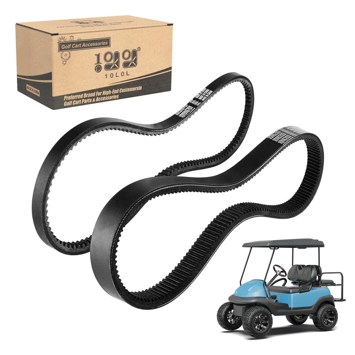 10L0L golf cart drive belt for Club Car DS delivering smooth power transfer