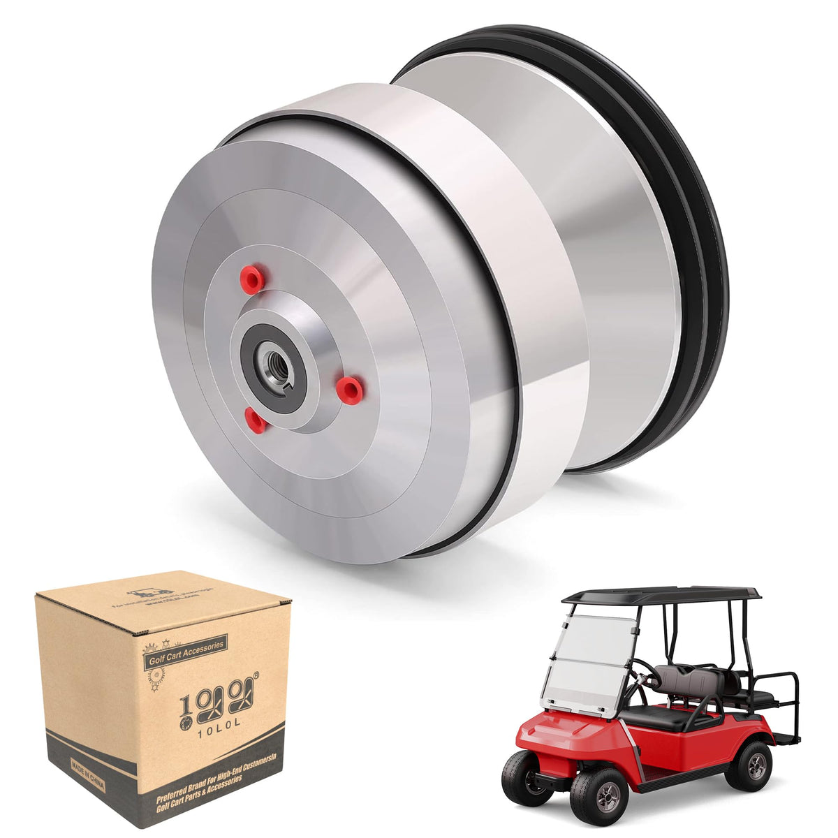 10L0L golf cart drive clutch for Club Car DS 1997-2015 enables smooth engagement.