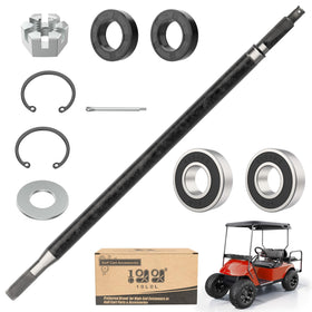 10L0L Golf Cart driver-side axle shaft assembly showing direct-fit design for EZGO TXT/Medalist