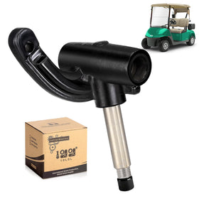 10L0L golf cart driver side spindle for EZGO RXV enhances front-end stability.