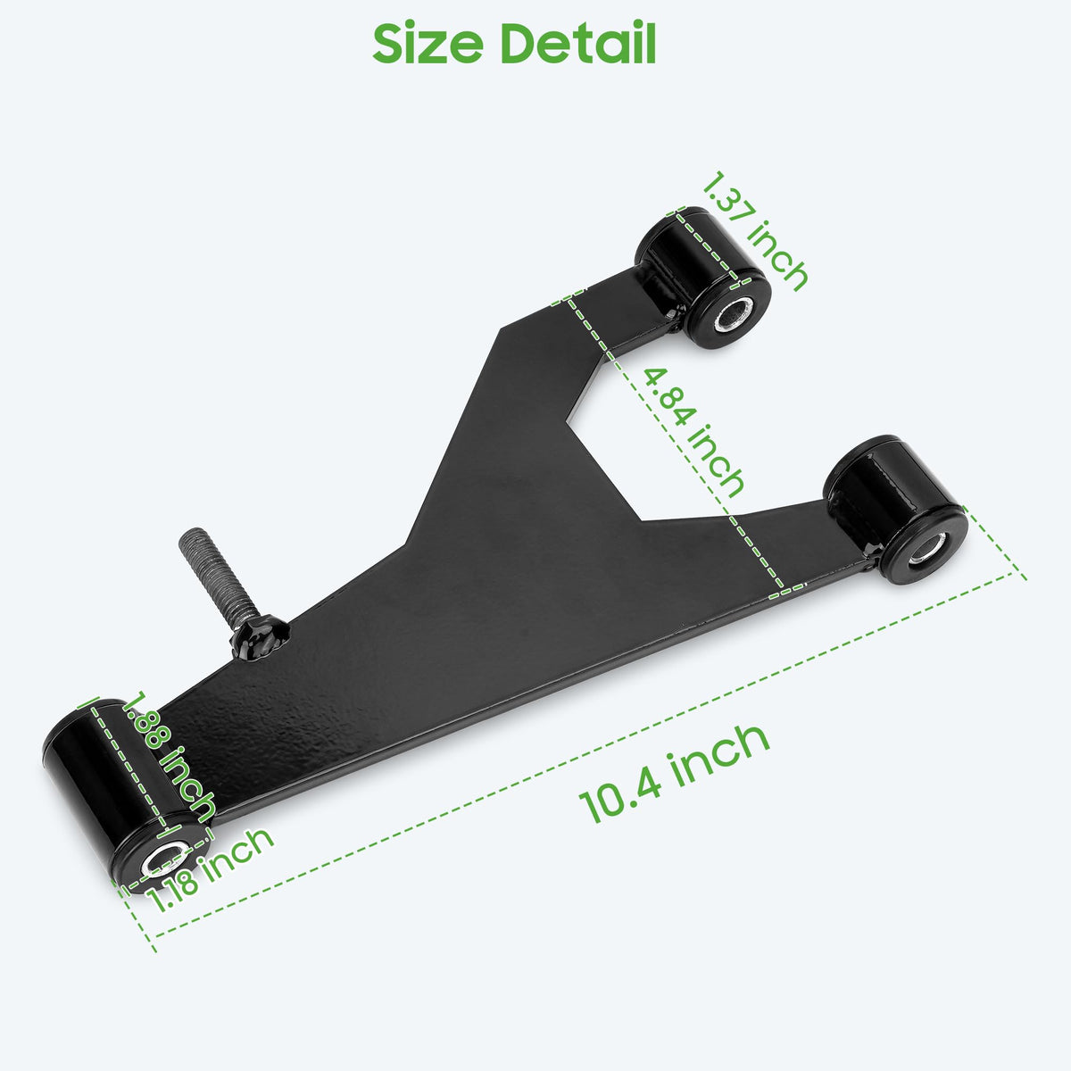 10L0L Golf Cart DS front suspension image highlighting reliable alignment.
