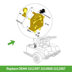 10L0L Golf Cart easy-shift design supports smooth operation.