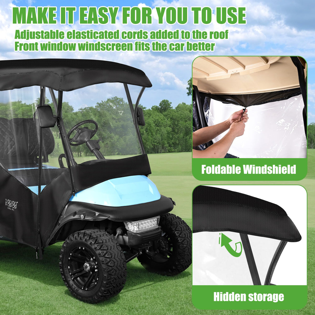 10L0L 360-degree PVC view provides full visibility for safer navigation