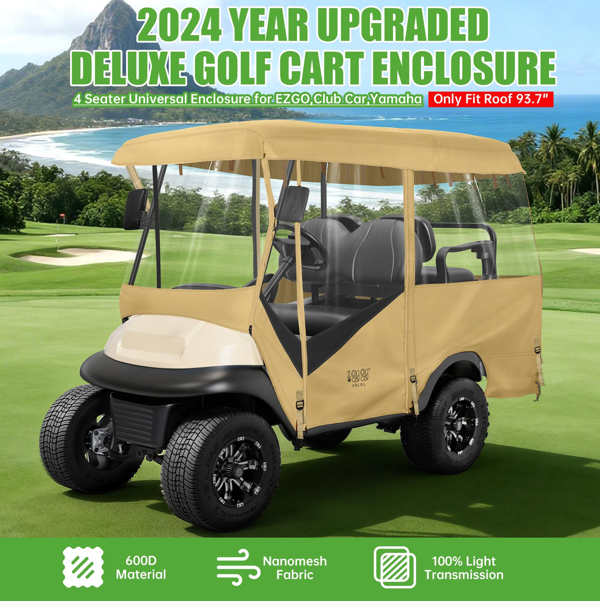 10L0L 360-degree view with anti-glare coating improves visibility during rides.
