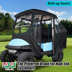 10L0L Golf Cart Enclosure side windows for clear visibility in all weather