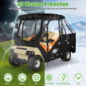 10L0L enclosure with 4-sided windows offers full visibility for safe driving.