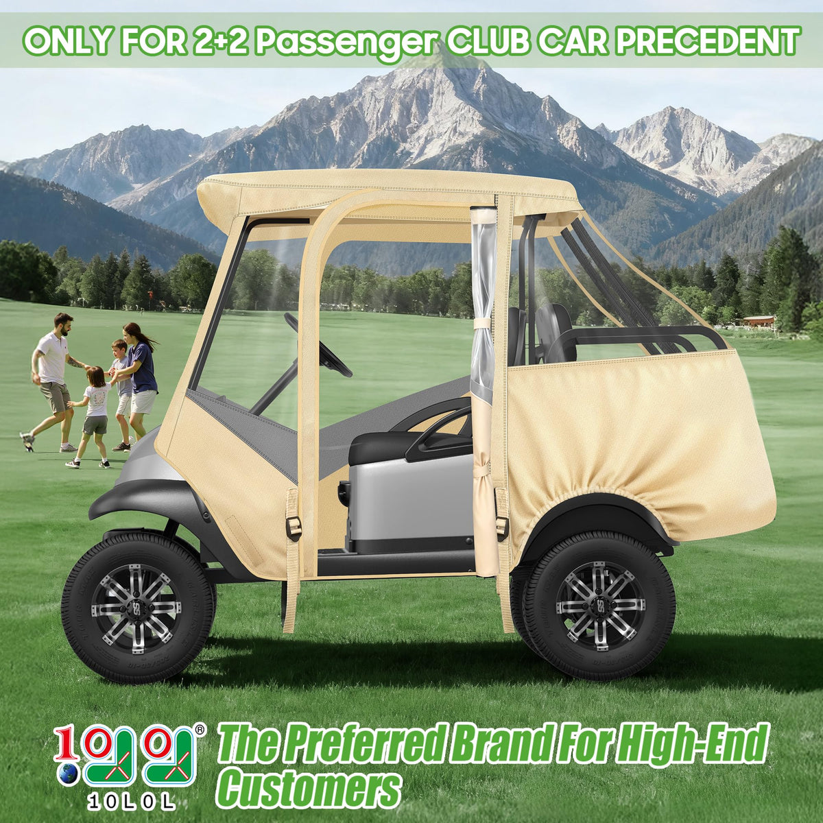 10L0L enclosure with 57-inch roof top highlighting full coverage and weather protection.
