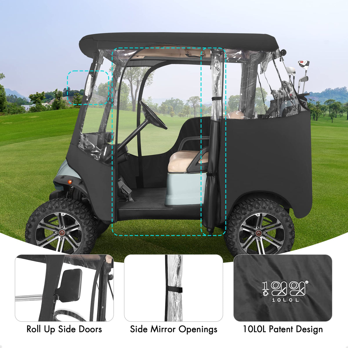 10L0L enclosure made of 600D Oxford fabric for durability.