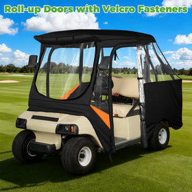 10L0L Golf Cart Enclosure 600D waterproof fabric protects gear.