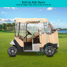 Rear panel access to clubs with 10L0L enclosure on EZGO TXT