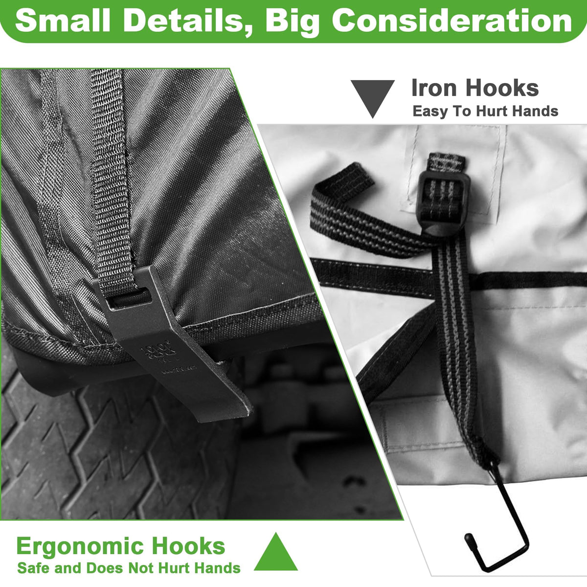 10L0L golf cart enclosure carrying bag included for easy transport