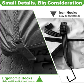 10L0L golf cart enclosure carrying bag included for easy transport