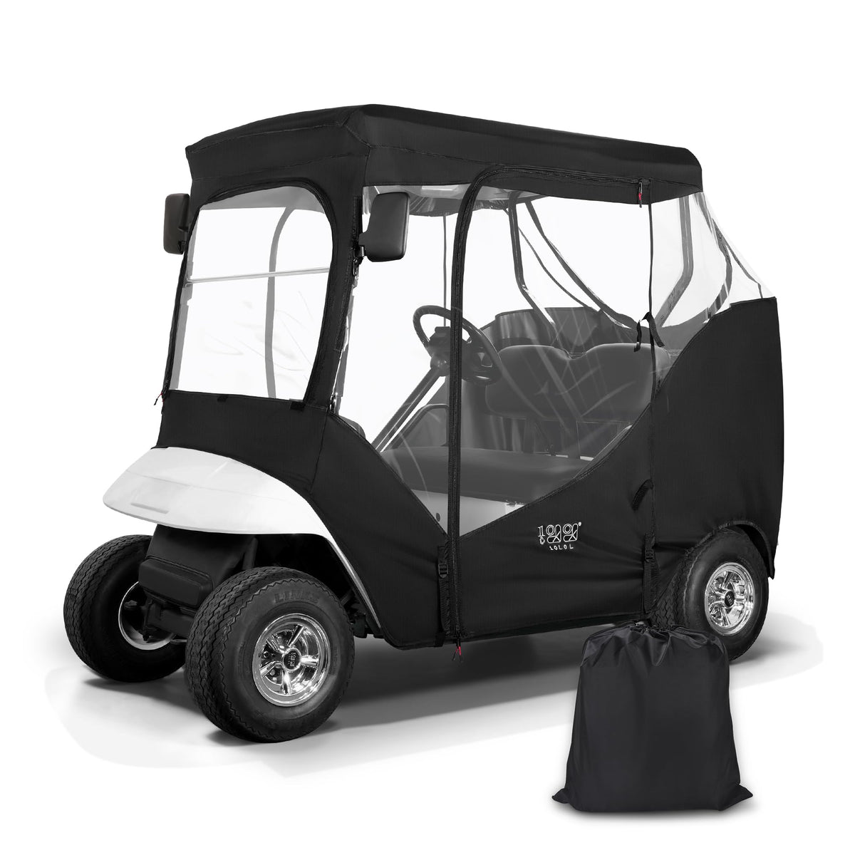 10L0L golf cart enclosure dimensions 58x36x58 inches for EZGO TXT RXV