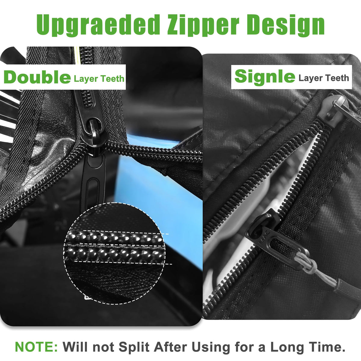 10L0L Golf Cart Enclosure durable zipper for smooth operations