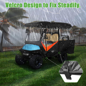 10L0L Golf Cart Enclosure durable zipper system prevents jams