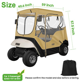 10L0L golf cart enclosure vent-system demonstrates breathability