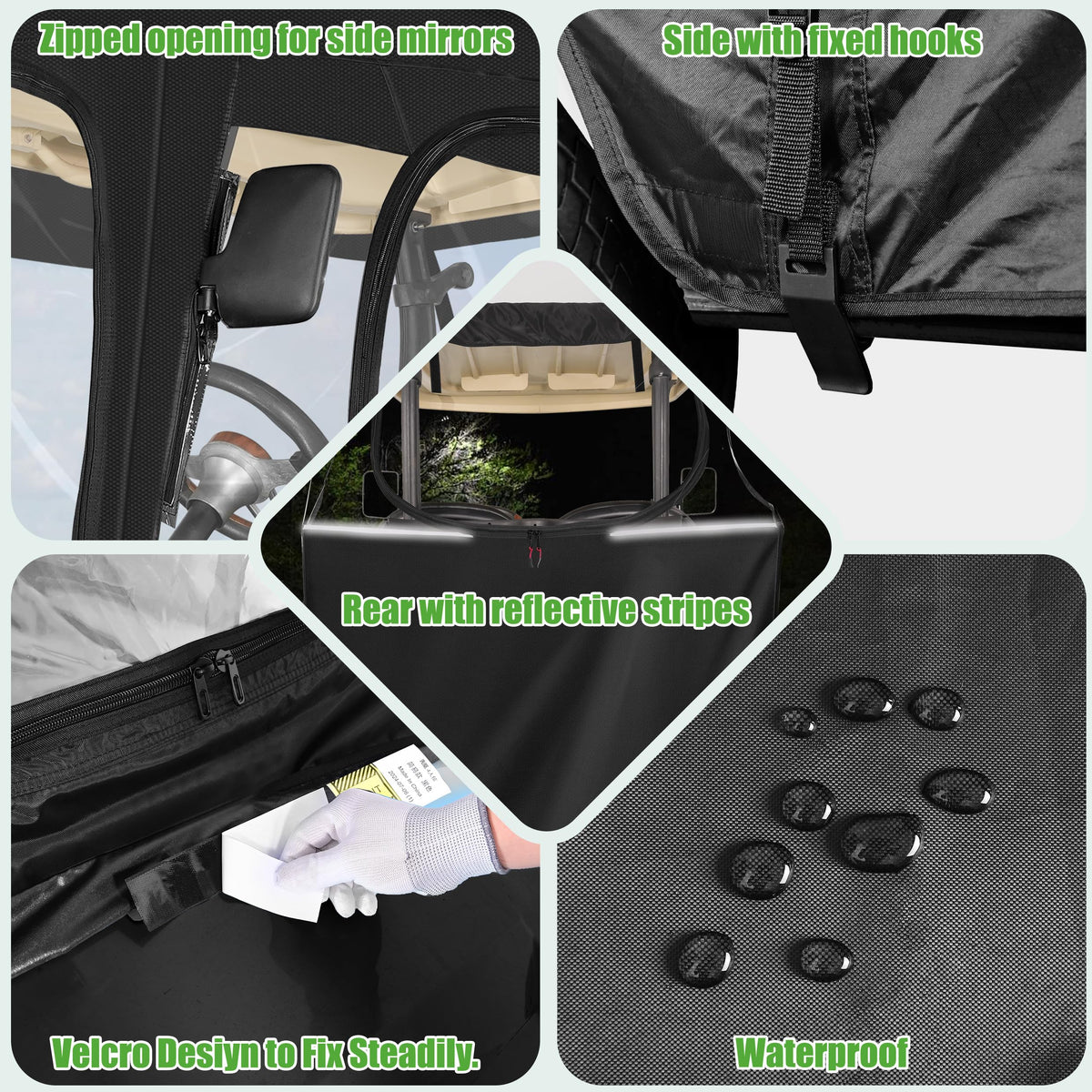 10L0L heavy-duty zippers close-up ensuring smooth operation