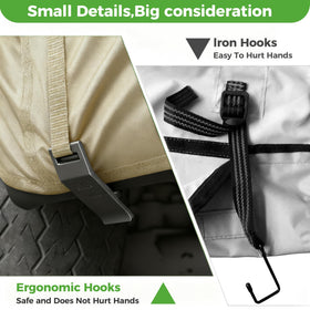 10L0L all-weather cover keeps idle carts clean and ready for use