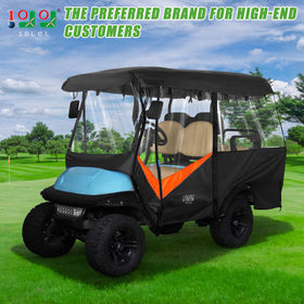 10L0L Golf Cart Enclosure open panels for airflow and access