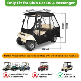 10L0L golf cart enclosure packaging bag included for storage