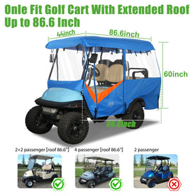 10L0L Golf Cart Enclosure quick-install showcase tool-free setup for fast protection.