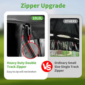 10L0L golf cart enclosure removable windshield stored in front pocket