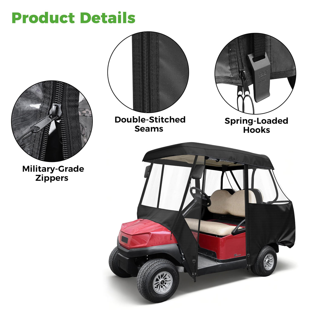 10L0L 2+2 enclosure rolled-door in action for easy entry