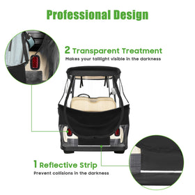 10L0L 59-inch short roof compatibility for Club Car DS applications.