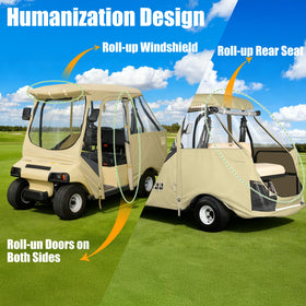 59-inch short roof fit designed for Club Car DS 2+2.