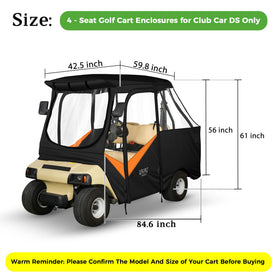 10L0L enclosure with side mirror cutouts, maintains visibility.