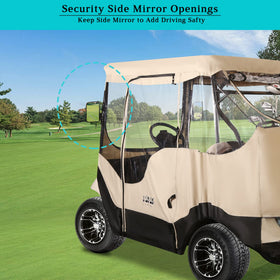 Large side mirror openings in the 10L0L enclosure ensure safe driving