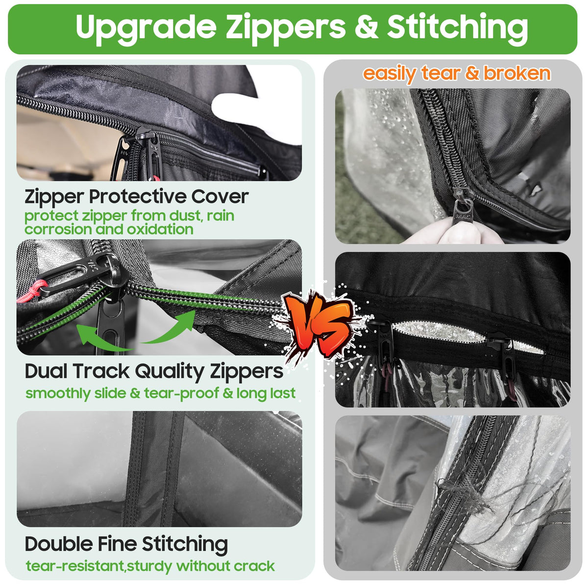Side mirror openings maintain visibility during rides