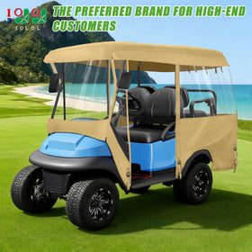10L0L Golf Cart Enclosure side view demonstrates four-sided universal fit.