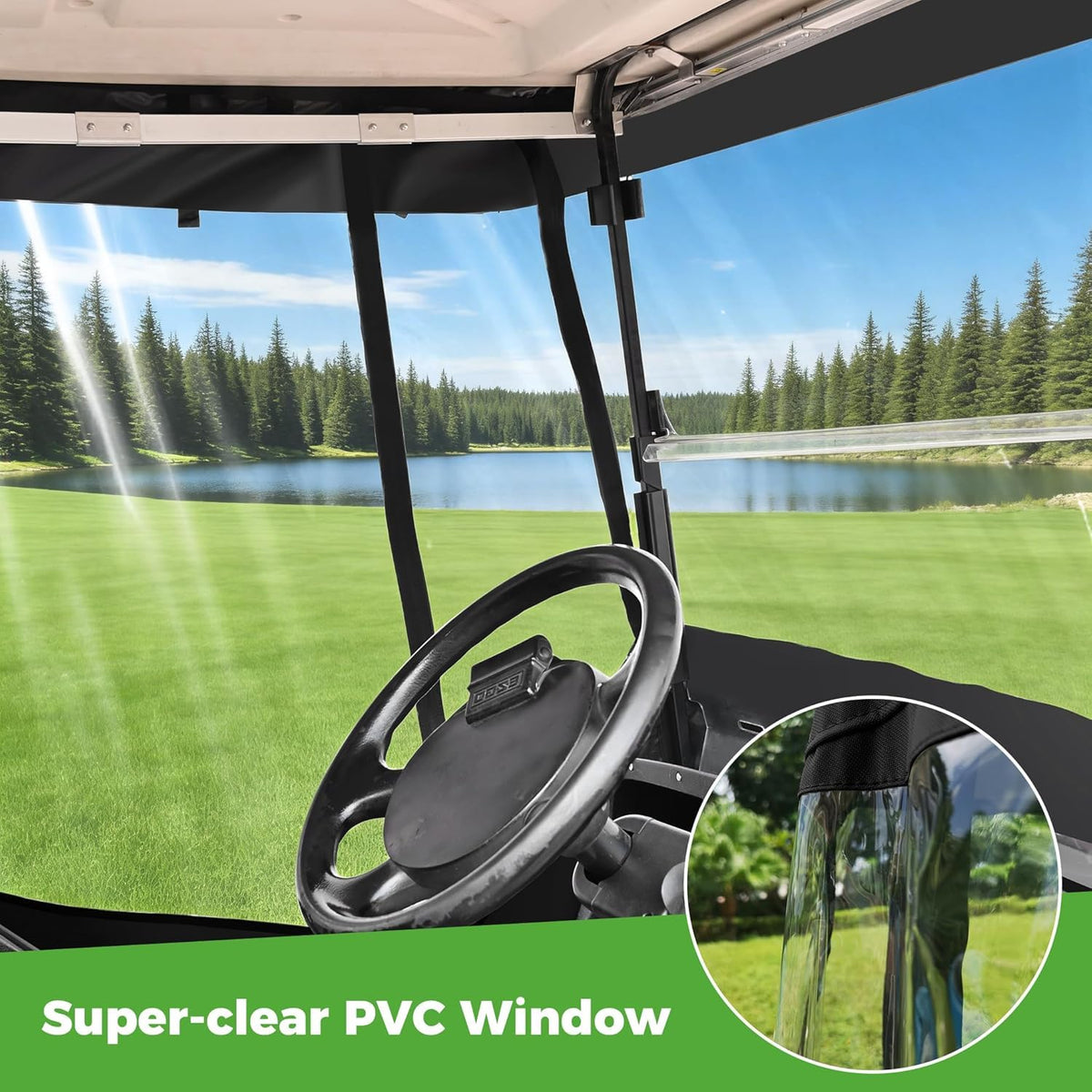 10L0L Tail light panel for EZGO TXT enhances safety visibility.