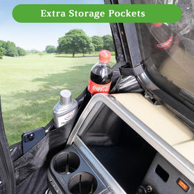 10L0L golf cart enclosure tool-free installation for quick setup