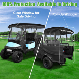 10L0L Golf Cart Enclosure tool-free setup saves installation time
