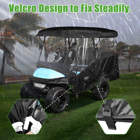 10L0L Golf Cart Enclosure fits 93.7-inch roofs on many carts