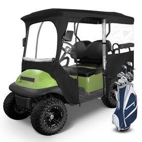 10L0L Golf Cart Enclosure sun and UV protection for year-round use.