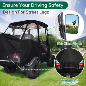 10L0L golf cart enclosure waterproof 600D material protects in rain