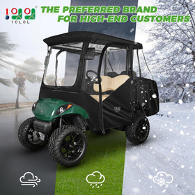 10L0L golf cart enclosure removable windshield for versatile setup